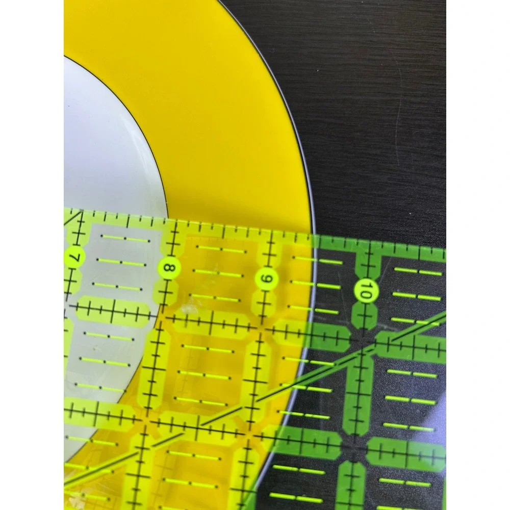 Set of 6 Kate Spade x Lenox Yellow Rutherford Circle Plates 9.5
